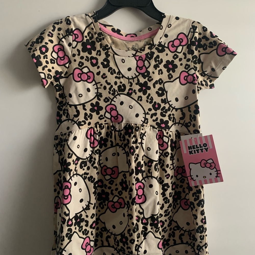 Hello Kitty Cream and Pink Leopard Dress